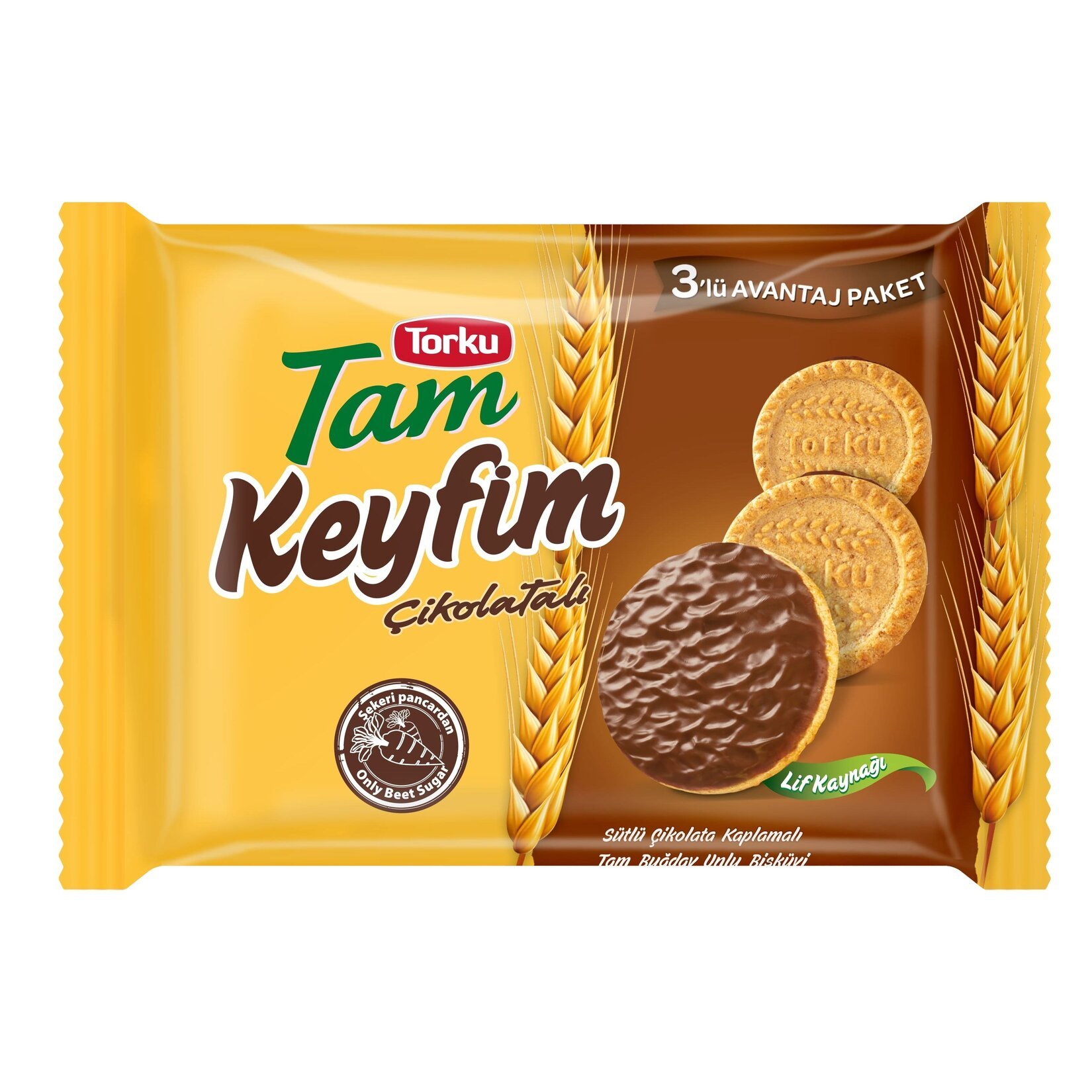 biscuits complets tam au chocolat et blé x3 252g, Torku 252,0 g