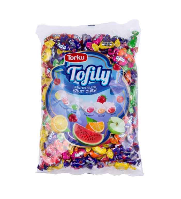 Bonbons fourrés Tofily aux arômes de fruits 1000g, Torku 1,0 kg